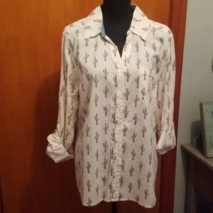 Style & Co. Cactus, Button Down  Shirt.